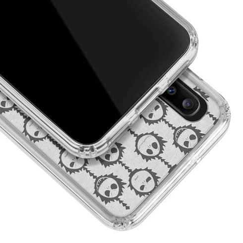 Disney The Nightmare Before Christmas Jack Skellington Face Expressions pattern Galaxy A30 Clear Case