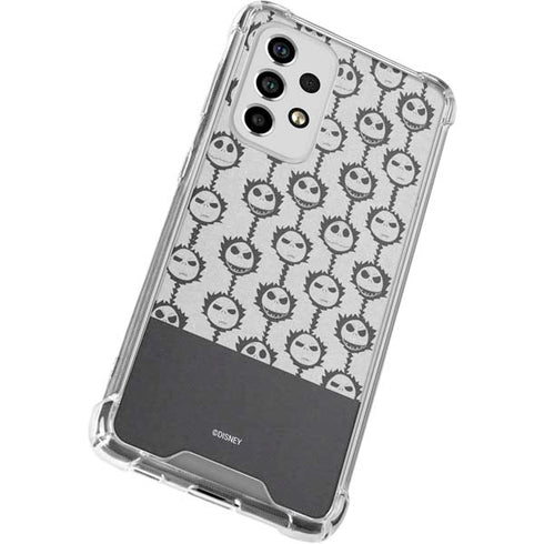 Disney The Nightmare Before Christmas Jack Skellington Face Expressions pattern Galaxy A33 5G Clear Case