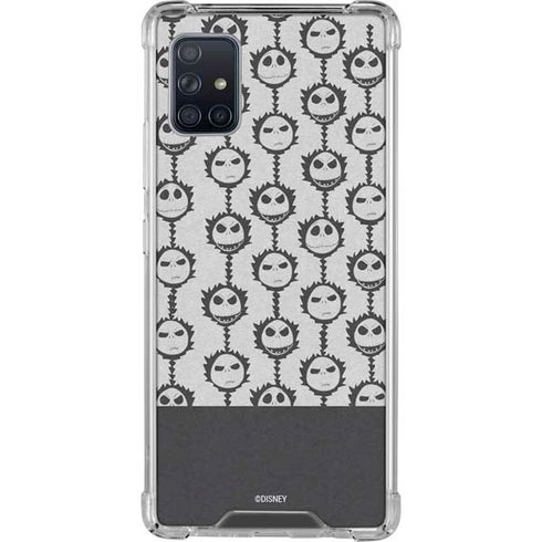 Disney The Nightmare Before Christmas Jack Skellington Face Expressions pattern Galaxy A51 5G Clear Case