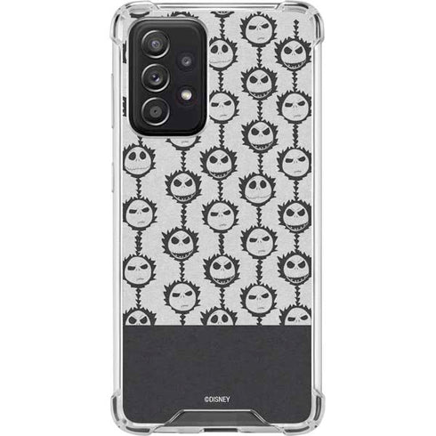 Disney The Nightmare Before Christmas Jack Skellington Face Expressions pattern Galaxy A52 5G Clear Case