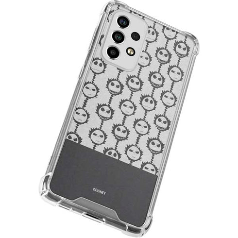 Disney The Nightmare Before Christmas Jack Skellington Face Expressions pattern Galaxy A53 5G Clear Case