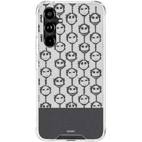 Disney The Nightmare Before Christmas Jack Skellington Face Expressions pattern Galaxy A54 5G Clear Case