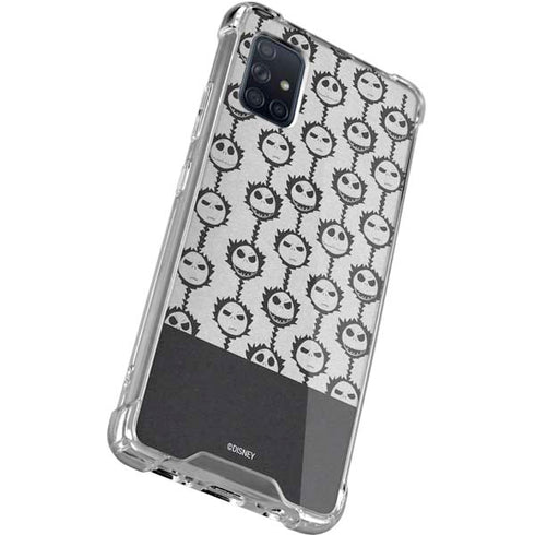 Disney The Nightmare Before Christmas Jack Skellington Face Expressions pattern Galaxy A71 5G Clear Case