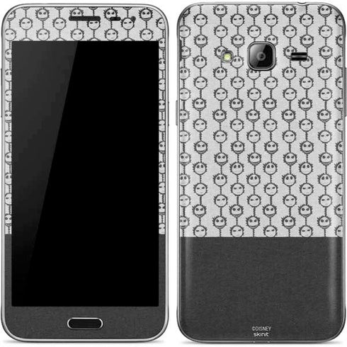 Disney The Nightmare Before Christmas Jack Skellington Face Expressions pattern Galaxy J3 Skin