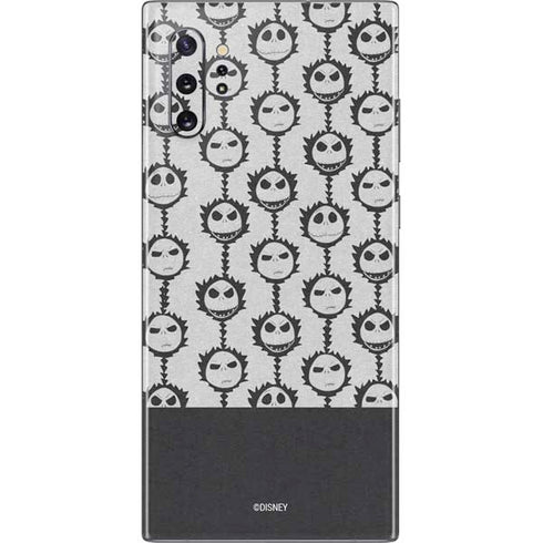 Disney The Nightmare Before Christmas Jack Skellington Face Expressions pattern Galaxy Note 10 Plus Skin