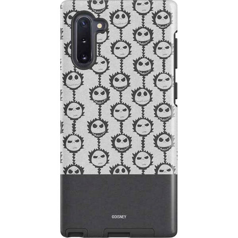 Disney The Nightmare Before Christmas Jack Skellington Face Expressions pattern Galaxy Note 10 Pro Case