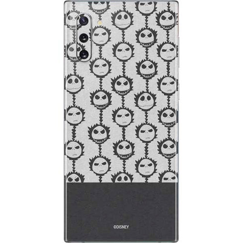 Disney The Nightmare Before Christmas Jack Skellington Face Expressions pattern Galaxy Note 10 Skin