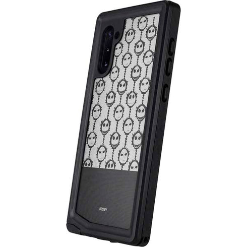 Disney The Nightmare Before Christmas Jack Skellington Face Expressions pattern Galaxy Note 10 Waterproof Case
