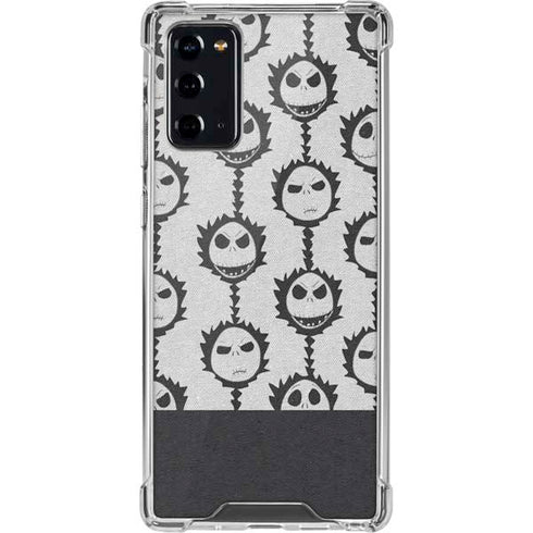Disney The Nightmare Before Christmas Jack Skellington Face Expressions pattern Galaxy Note20 5G Clear Case
