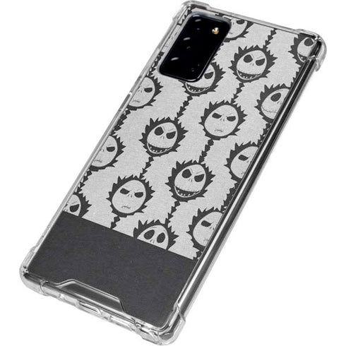 Disney The Nightmare Before Christmas Jack Skellington Face Expressions pattern Galaxy Note20 5G Clear Case