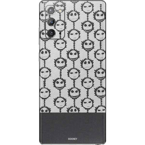 Disney The Nightmare Before Christmas Jack Skellington Face Expressions pattern Galaxy Note20 5G Skin