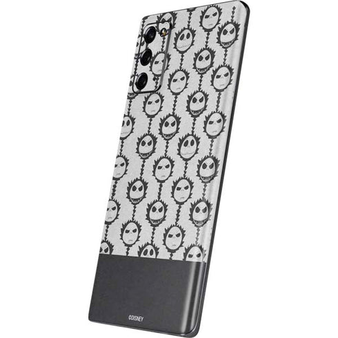 Disney The Nightmare Before Christmas Jack Skellington Face Expressions pattern Galaxy Note20 5G Skin