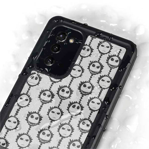 Disney The Nightmare Before Christmas Jack Skellington Face Expressions pattern Galaxy Note20 5G Waterproof Case