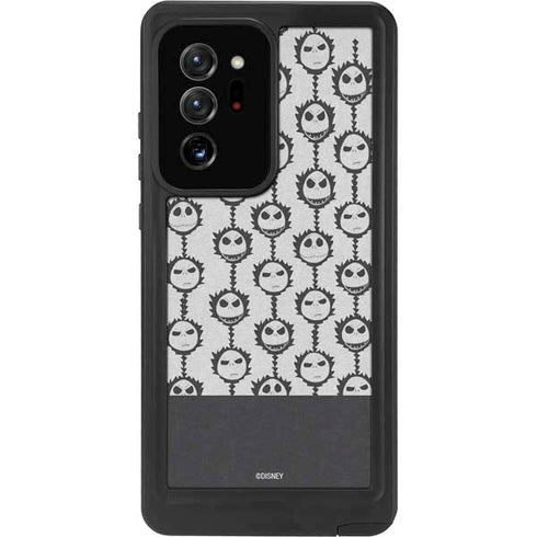 Disney The Nightmare Before Christmas Jack Skellington Face Expressions pattern Galaxy Note20 Ultra 5G Waterproof Case