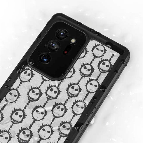 Disney The Nightmare Before Christmas Jack Skellington Face Expressions pattern Galaxy Note20 Ultra 5G Waterproof Case