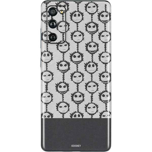 Disney The Nightmare Before Christmas Jack Skellington Face Expressions pattern Galaxy S20 Fan Edition Skin