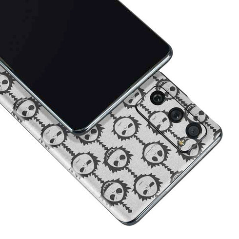 Disney The Nightmare Before Christmas Jack Skellington Face Expressions pattern Galaxy S20 Fan Edition Skin