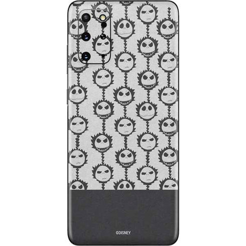 Disney The Nightmare Before Christmas Jack Skellington Face Expressions pattern Galaxy S20 Plus Skin