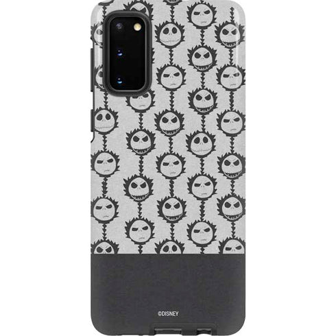Disney The Nightmare Before Christmas Jack Skellington Face Expressions pattern Galaxy S20 Pro Case