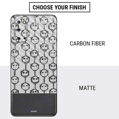 Disney The Nightmare Before Christmas Jack Skellington Face Expressions pattern Galaxy S20 Skin