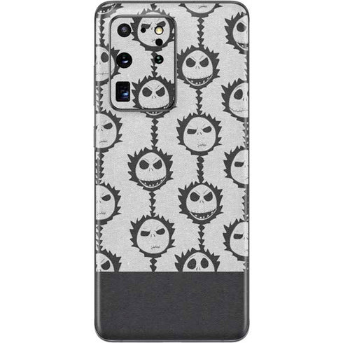 Disney The Nightmare Before Christmas Jack Skellington Face Expressions pattern Galaxy S20 Ultra 5G Skin