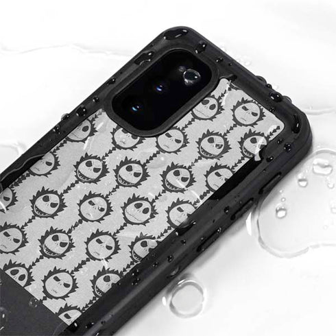 Disney The Nightmare Before Christmas Jack Skellington Face Expressions pattern Galaxy S20 Waterproof Case