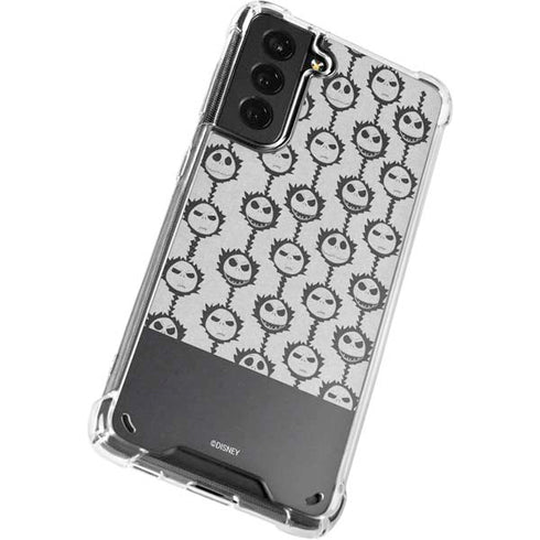 Disney The Nightmare Before Christmas Jack Skellington Face Expressions pattern Galaxy S21 5G Clear Case