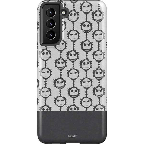 Disney The Nightmare Before Christmas Jack Skellington Face Expressions pattern Galaxy S21 FE Pro Case