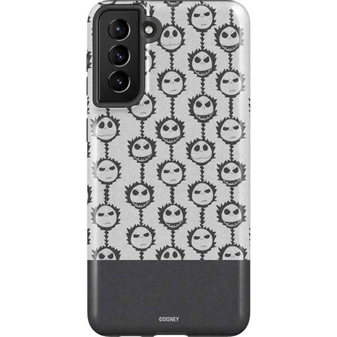 Disney The Nightmare Before Christmas Jack Skellington Face Expressions pattern Galaxy S21 Plus 5G Pro Case