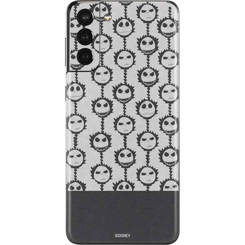 Disney The Nightmare Before Christmas Jack Skellington Face Expressions pattern Galaxy S21 Plus 5G Skin