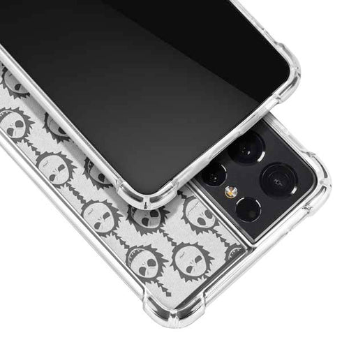 Disney The Nightmare Before Christmas Jack Skellington Face Expressions pattern Galaxy S21 Ultra 5G Clear Case
