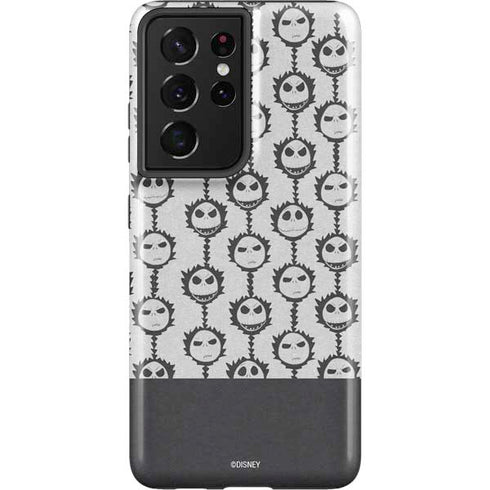 Disney The Nightmare Before Christmas Jack Skellington Face Expressions pattern Galaxy S21 Ultra 5G Pro Case