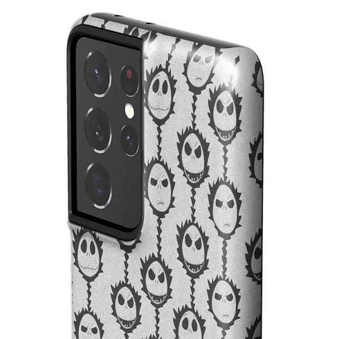 Disney The Nightmare Before Christmas Jack Skellington Face Expressions pattern Galaxy S21 Ultra 5G Pro Case