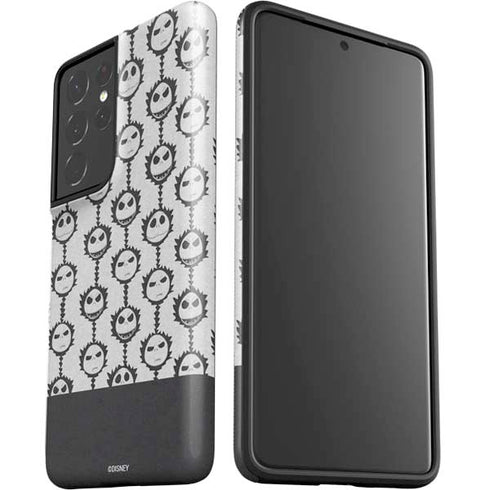 Disney The Nightmare Before Christmas Jack Skellington Face Expressions pattern Galaxy S21 Ultra 5G Pro Case
