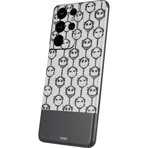 Disney The Nightmare Before Christmas Jack Skellington Face Expressions pattern Galaxy S21 Ultra 5G Skin
