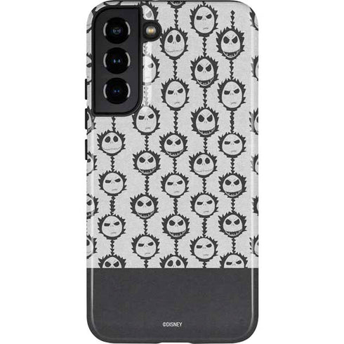 Disney The Nightmare Before Christmas Jack Skellington Face Expressions pattern Galaxy S22 Plus Pro Case
