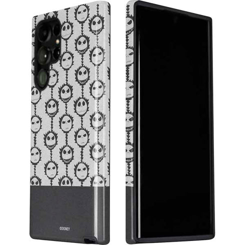 Disney The Nightmare Before Christmas Jack Skellington Face Expressions pattern Galaxy S22 Ultra Pro Case