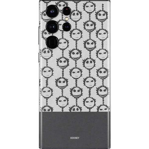 Disney The Nightmare Before Christmas Jack Skellington Face Expressions pattern Galaxy S22 Ultra Skin