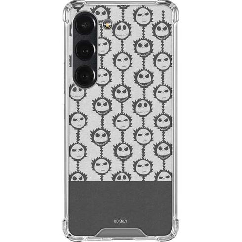 Disney The Nightmare Before Christmas Jack Skellington Face Expressions pattern Galaxy S23 Clear Case