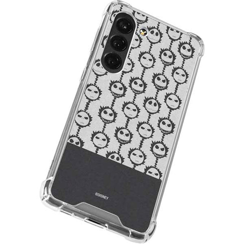 Disney The Nightmare Before Christmas Jack Skellington Face Expressions pattern Galaxy S23 Clear Case