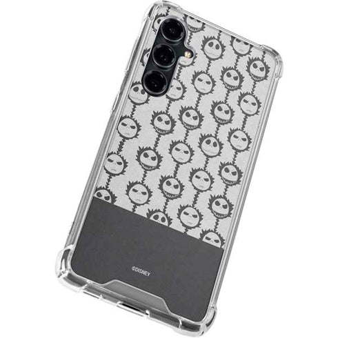 Disney The Nightmare Before Christmas Jack Skellington Face Expressions pattern Galaxy S23 FE Clear Case