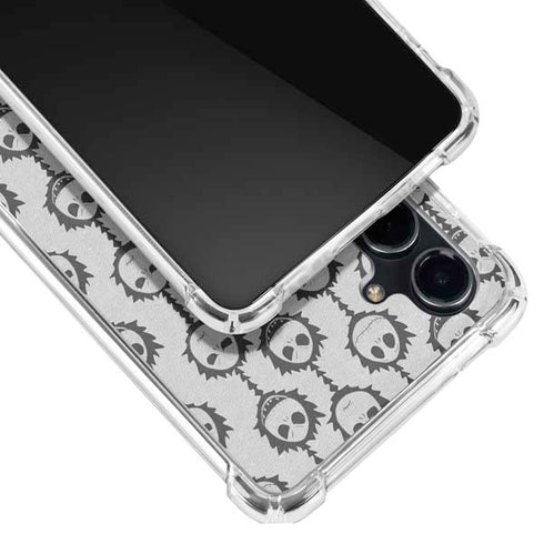Disney The Nightmare Before Christmas Jack Skellington Face Expressions pattern Galaxy S23 FE Clear Case