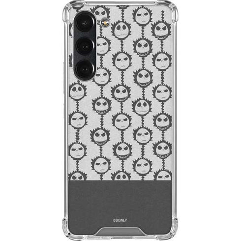 Disney The Nightmare Before Christmas Jack Skellington Face Expressions pattern Galaxy S23 Plus Clear Case
