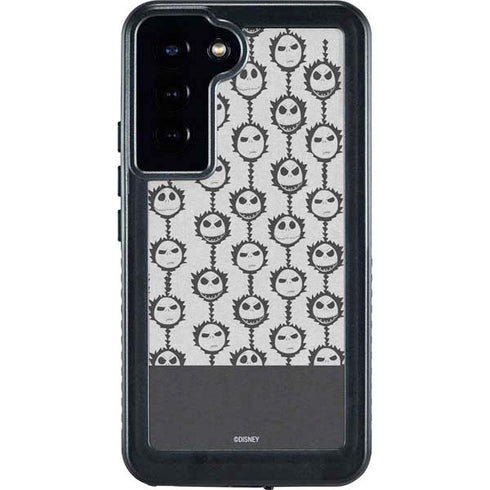 Disney The Nightmare Before Christmas Jack Skellington Face Expressions pattern Galaxy S23 Plus Waterproof Case