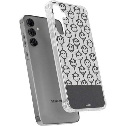 Disney The Nightmare Before Christmas Jack Skellington Face Expressions pattern Galaxy S24 Plus Clear Case