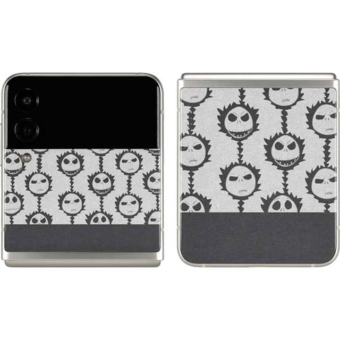 Disney The Nightmare Before Christmas Jack Skellington Face Expressions pattern Galaxy Z Flip3 5G Skin