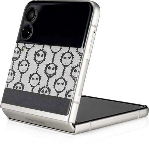 Disney The Nightmare Before Christmas Jack Skellington Face Expressions pattern Galaxy Z Flip3 5G Skin
