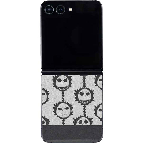 Disney The Nightmare Before Christmas Jack Skellington Face Expressions pattern Galaxy Z Flip5 5G Skin