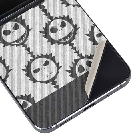 Disney The Nightmare Before Christmas Jack Skellington Face Expressions pattern Galaxy Z Flip5 5G Skin