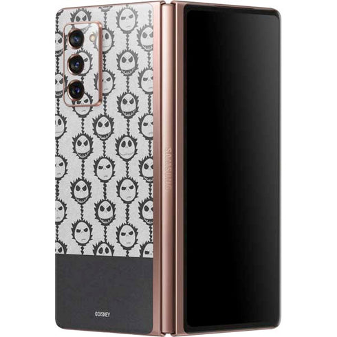 Disney The Nightmare Before Christmas Jack Skellington Face Expressions pattern Galaxy Z Fold2 5G Skin